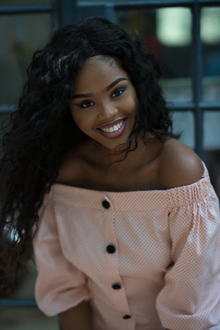 Drop Shoulder Polka Dot